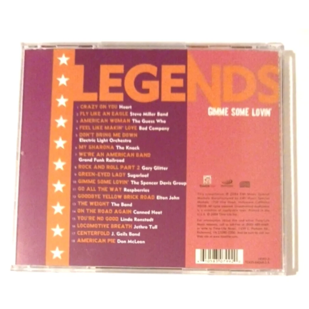 Legends: Gimme Some Lovin' CD - Original Artists - Classic Rock - Picture 2 of 8